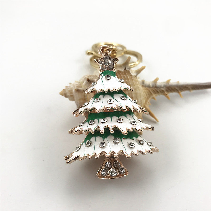Wholesale Alloy Christmas Tree Keychain